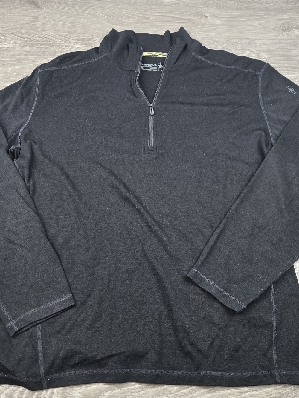 Smartwool Black Merino 1/4 Zip Pullover Merino Wool
